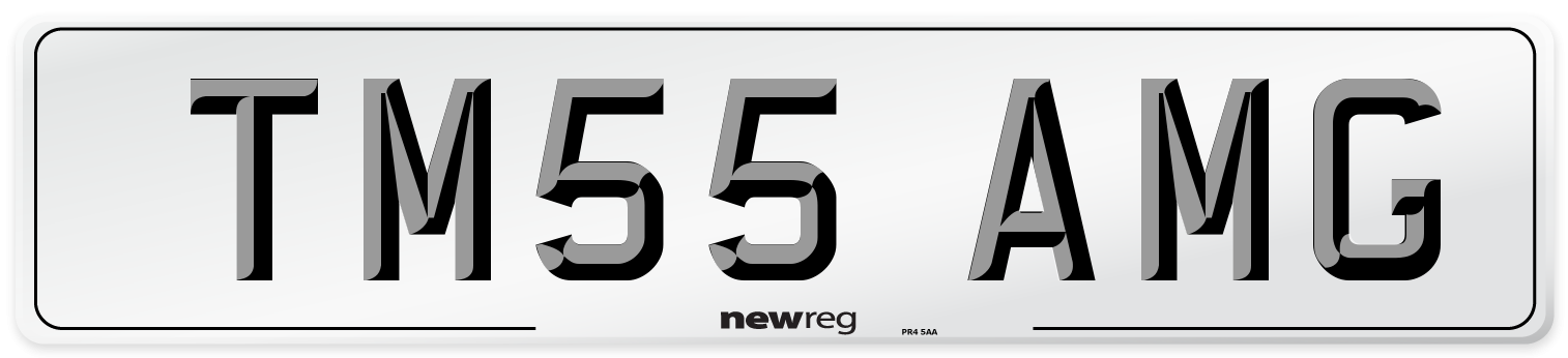 TM55 AMG Number Plate from New Reg
